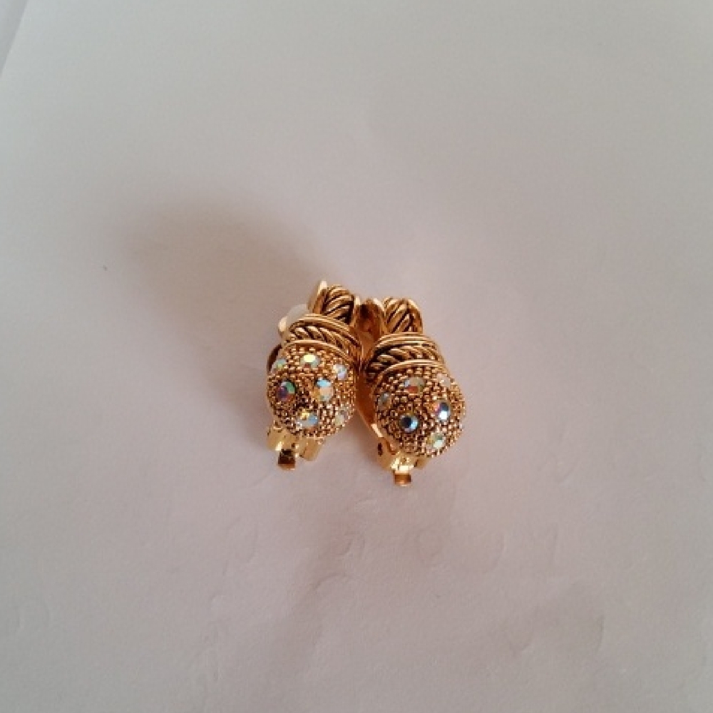 Vintage Art-deco Small Drop Ball Earrings